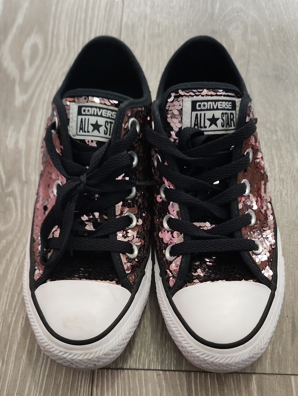 Converse Chuck Taylor All Star CTAS OX Sequin Low Top Sneakers Size 5